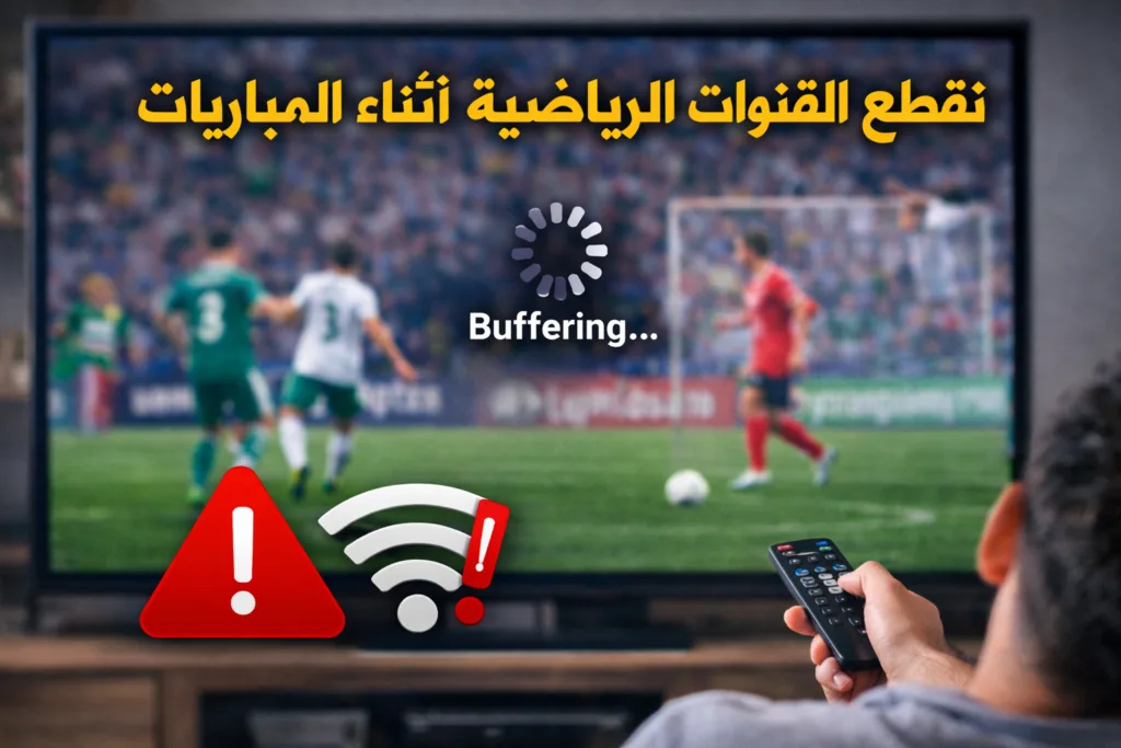 تقطيع القنوات الرياضية أثناء المباريات