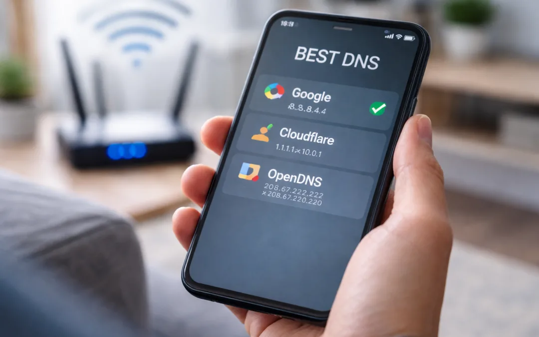 أفضل DNS لتسريع الإنترنت على الهاتف (أندرويد وآيفون 2026)